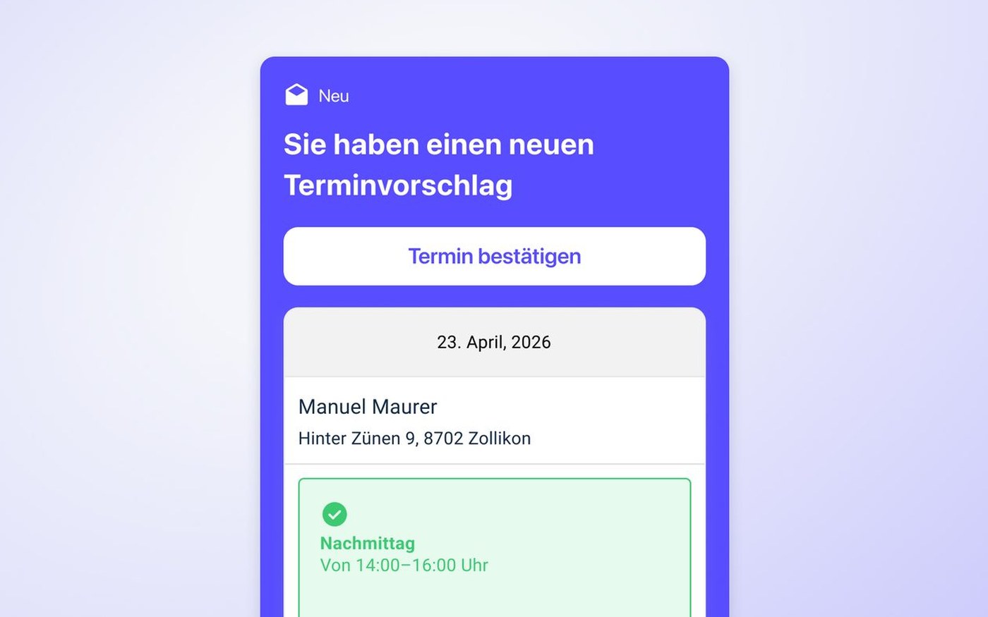 Vorschau Service Termine
